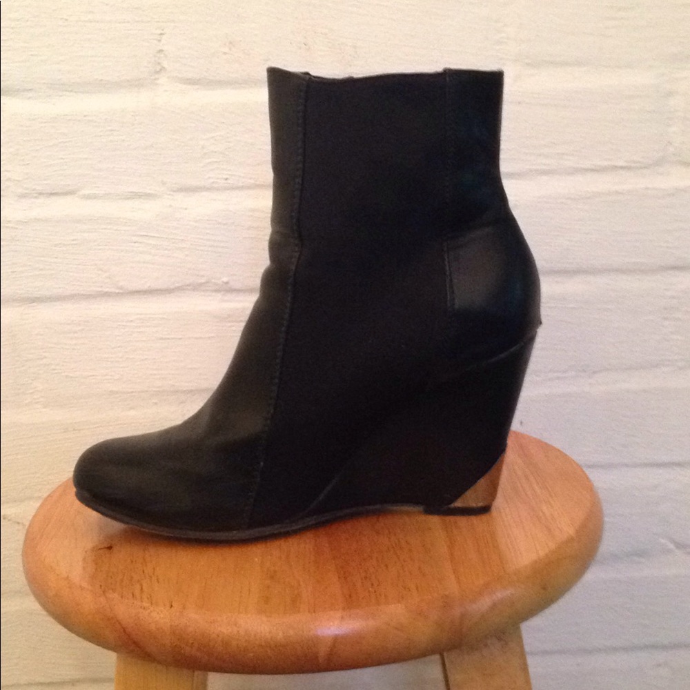 high heeled boots with silver heel